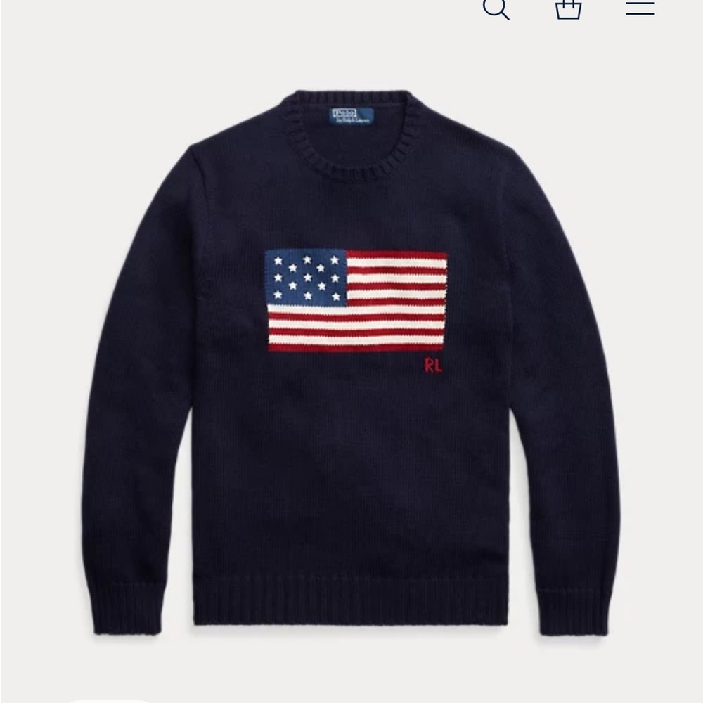 ISO Ralph Lauren Iconic flag sweater